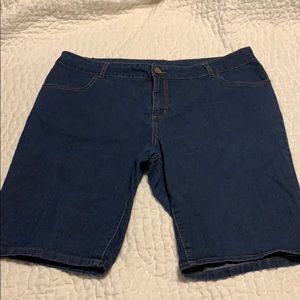 Denim Bermuda shorts